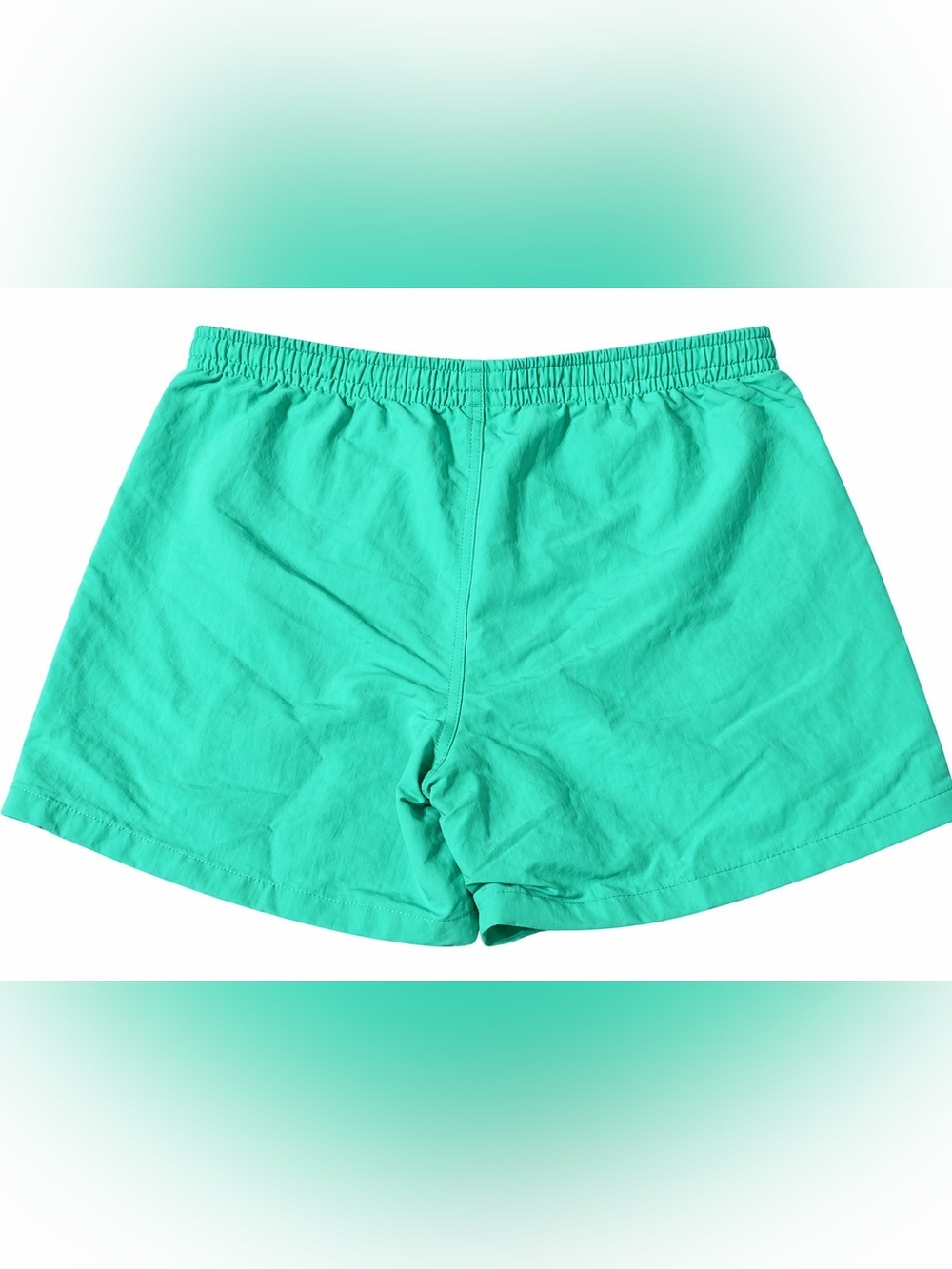 Patagonia Women’s Baggies Shorts Aqua Green Size Medium - Picture 2 of 4